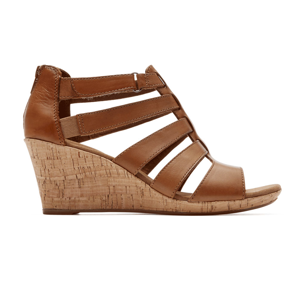 Sandalias Rockport Mujer Mexico - Briah Gladiator Marrom - SOCYP3529